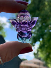 Load image into Gallery viewer, $20 Fluorite carvings- Moons/stars &amp; Cherubs

