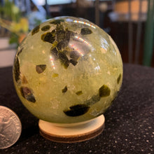 Load image into Gallery viewer, 2.37&quot; Prehnite Sphere 354 grams
