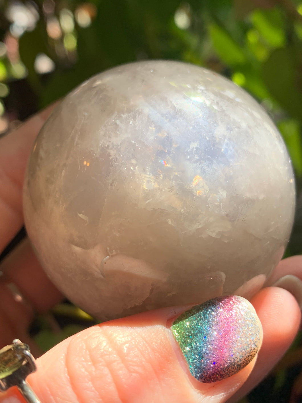 274 gram Blue Rose Quartz Sphere