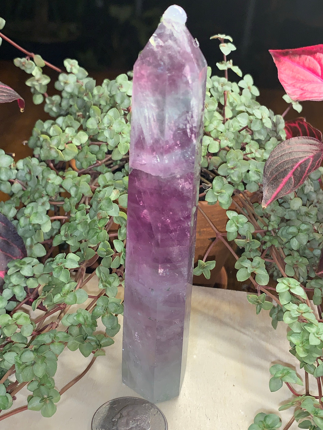 Stunning Rainbow Fluorite Tower