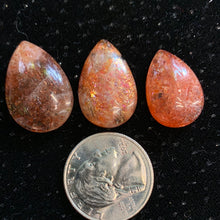Load image into Gallery viewer, Confetti Sunstone Tear Cabochons
