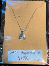 Load image into Gallery viewer, 1.4 CT Aquamarine Necklace

