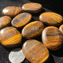 Load image into Gallery viewer, Tiger Eye Palm Stone
