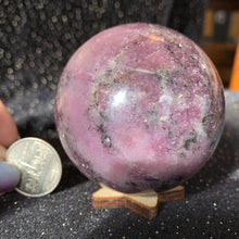 Load image into Gallery viewer, Larger Lepidolite Sphere
