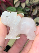 Load image into Gallery viewer, Rose Quartz Elephant Carving

