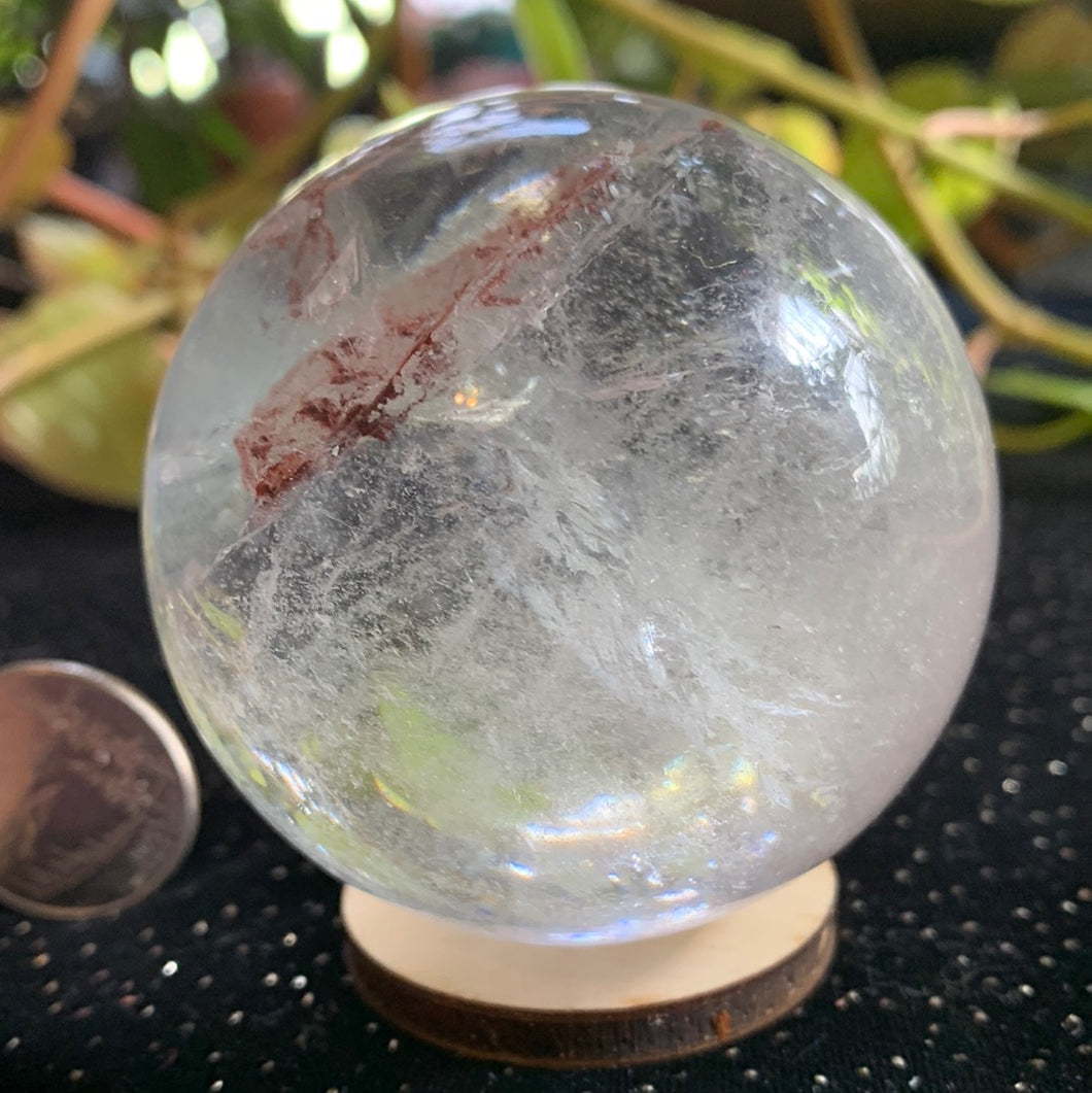 Small Quartz Enhydro Sphere 338 grams
