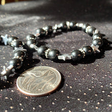 Load image into Gallery viewer, Black Tourmaline Bracelets with Stars
