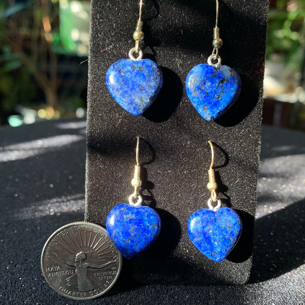 Crystal Heart Dangle earrings