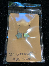 Load image into Gallery viewer, Labradorite Star Earrings
