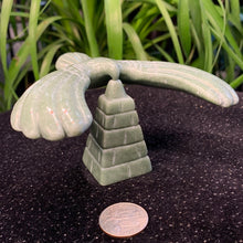 Load image into Gallery viewer, Green Aventurine Balancing Eagle Carving
