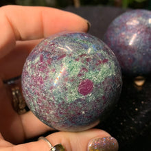 Load image into Gallery viewer, Sparkly Ruby Kyanite Spheres
