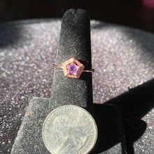 Load image into Gallery viewer, Amethyst Star Ring (adjustable)
