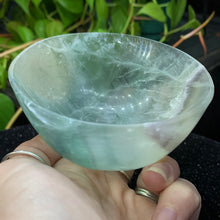 Load image into Gallery viewer, Rainbow Fluorite Bowl 364 grams
