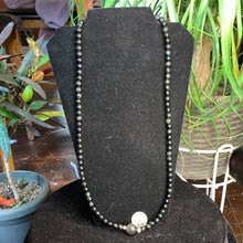 Load image into Gallery viewer, 15&quot; Rainbow Obsidian Necklace w/17mm Rainbow Obsidian Bead
