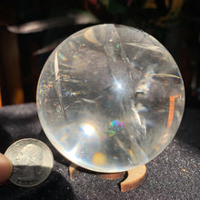 Load image into Gallery viewer, 2.8&quot; Clear Quartz Sphere 518 grams

