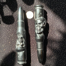 Load image into Gallery viewer, Black Obsidian Skull Bullet
