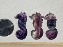 Load image into Gallery viewer, Rainbow Fluorite Seahorse
