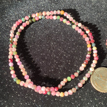 Load image into Gallery viewer, Watermelon Tourmaline Faceted 4.1mm Bead Necklace
