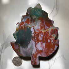 Load image into Gallery viewer, Colorful Ocean Jasper Leaf Dish
