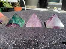 Load image into Gallery viewer, Small Fluorite Pyramids
