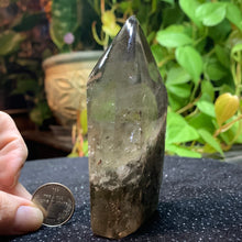 Load image into Gallery viewer, Garden Quartz Tower 4.15” 284 grams *note the damaged tip*
