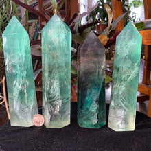 Load image into Gallery viewer, AA Green Fluorite Towers- Many Sizes to Choose From!
