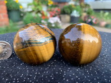 Load image into Gallery viewer, Tiger Eye Sphere
