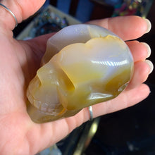 Load image into Gallery viewer, Gold Druzy Agate Skull
