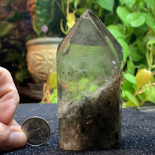 Load image into Gallery viewer, Garden Quartz Tower 4.15” 284 grams *note the damaged tip*
