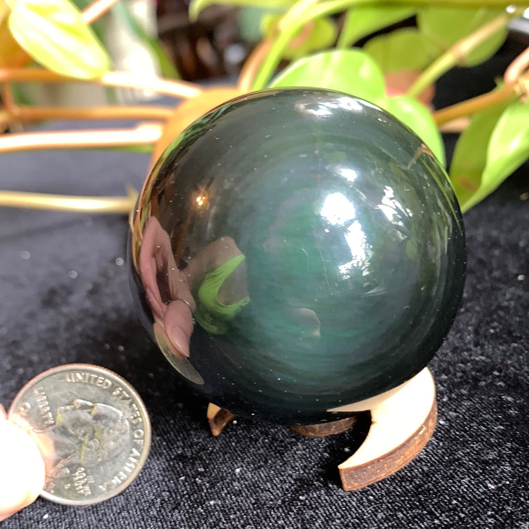 Medium Rainbow Obsidian Sphere