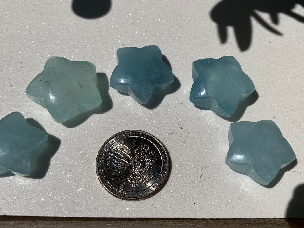 Tiny Aquamarine Stars