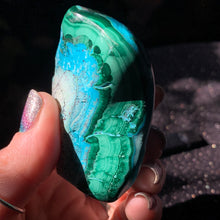 Load image into Gallery viewer, 156 g Malachite with Blue Cornetite and Chrysocolla Chunk
