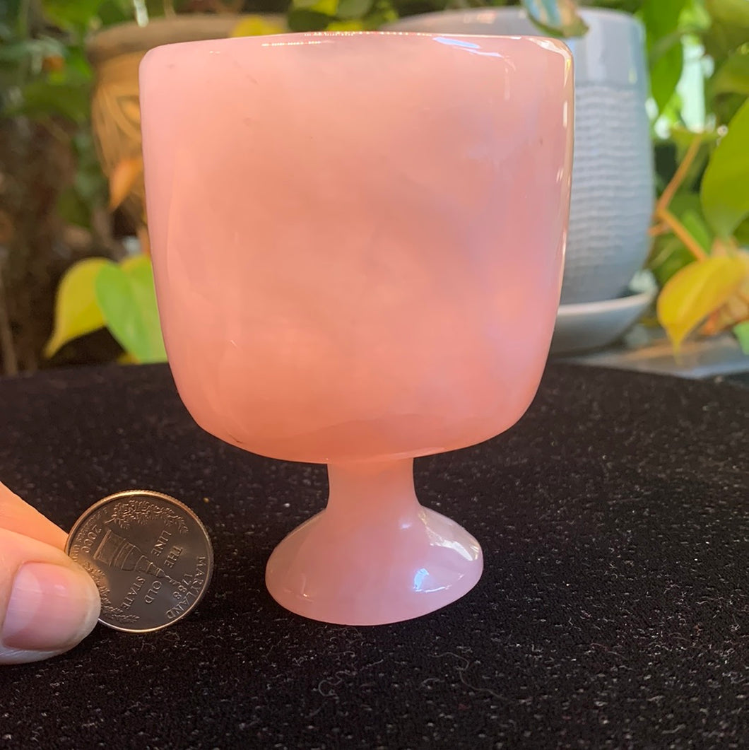 Rose Quartz Goblet 3.5”