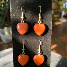 Load image into Gallery viewer, Crystal Heart Dangle earrings
