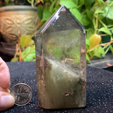 Load image into Gallery viewer, Garden Quartz Tower 4.15” 284 grams *note the damaged tip*
