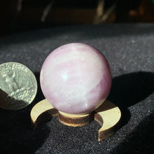 Load image into Gallery viewer, 1.25&quot; Kunzite Sphere 54 grams
