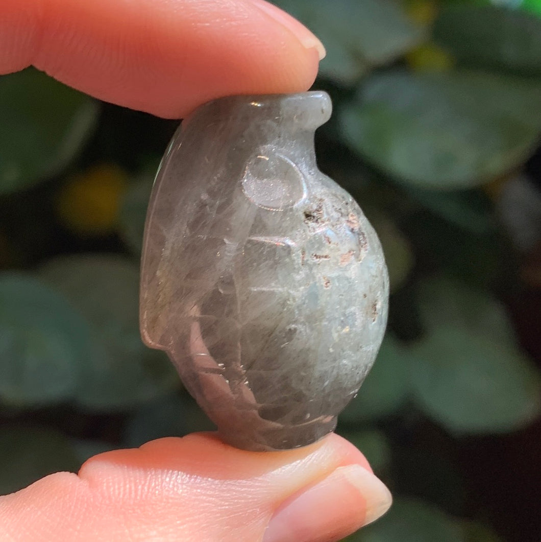 Tiny Crystal Grenade Carving