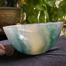 Load image into Gallery viewer, Rainbow Fluorite Bowl 1.79kg
