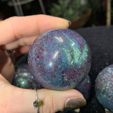 Load image into Gallery viewer, Sparkly Ruby Kyanite Spheres

